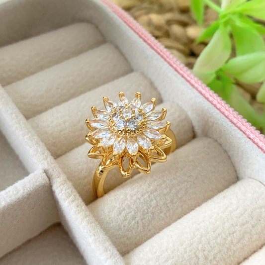 Spinning Sunflower Ring